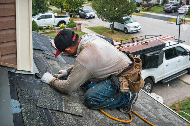 Professional Gutter Repair And Installation technician working in Welcome, MD
